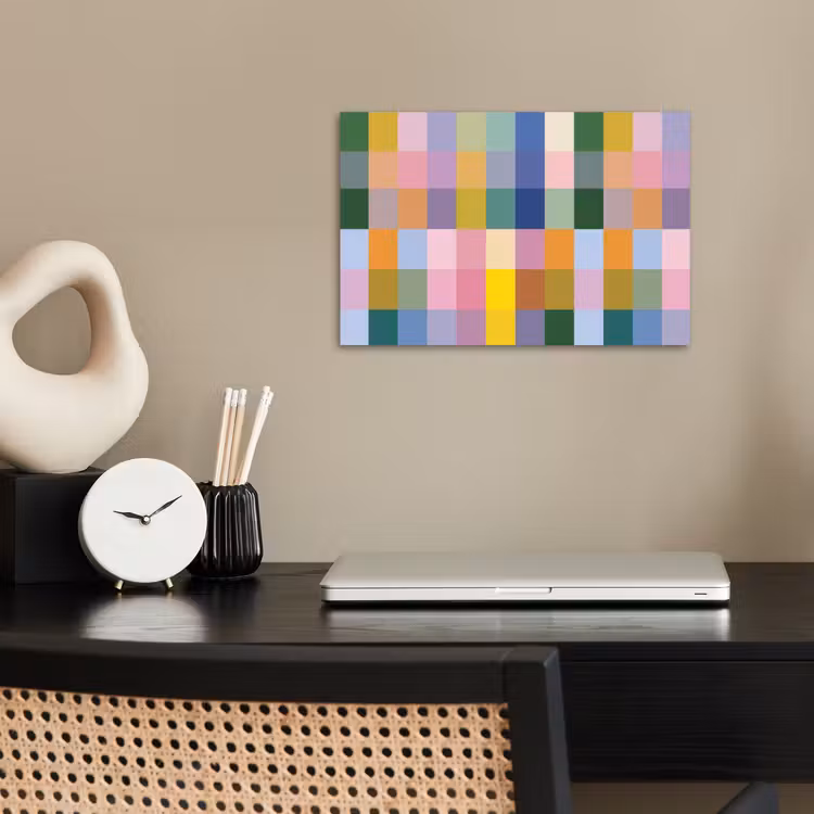 Poster - Blokken - Vierkant - Patroon - Gekleurd — 2