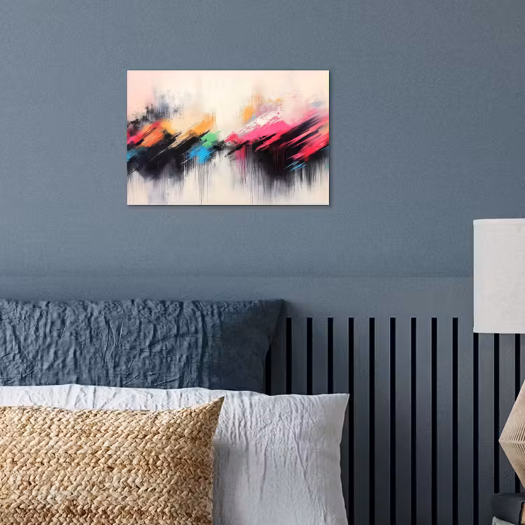 Poster - Dynamisch - Abstract - Kleurrijk - Zwart — 3