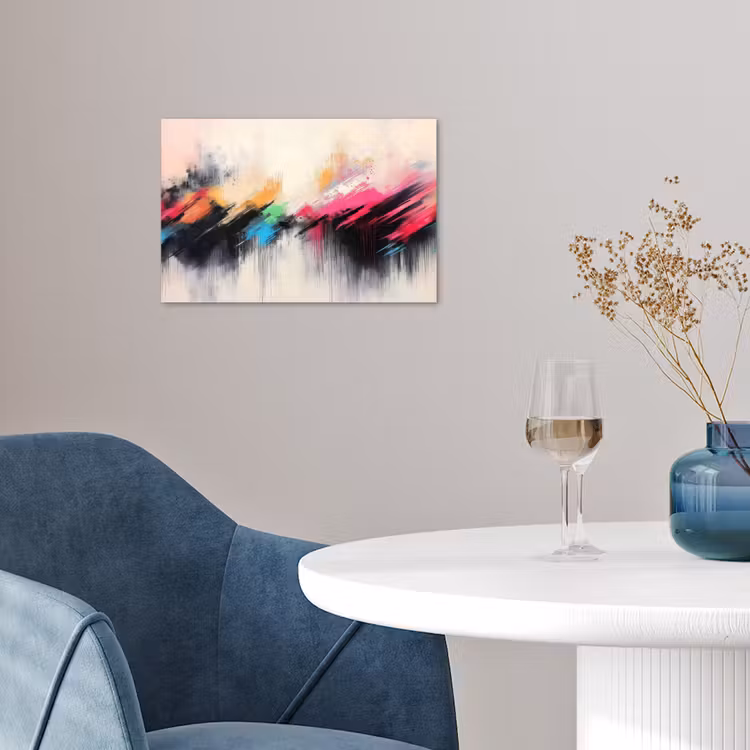 Poster - Dynamisch - Abstract - Kleurrijk - Zwart — 4