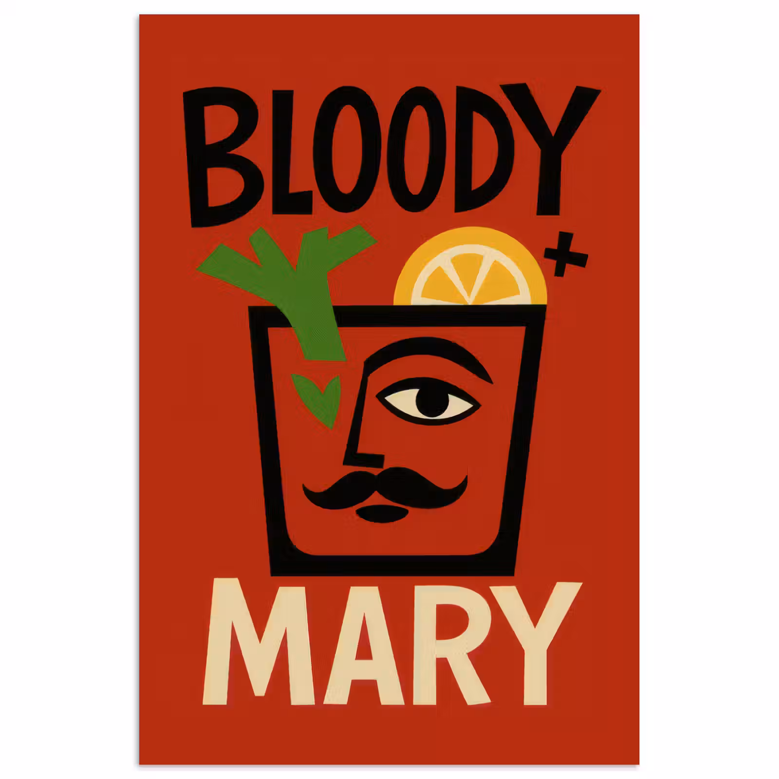 Poster - Cocktail - Art - Rood — 1