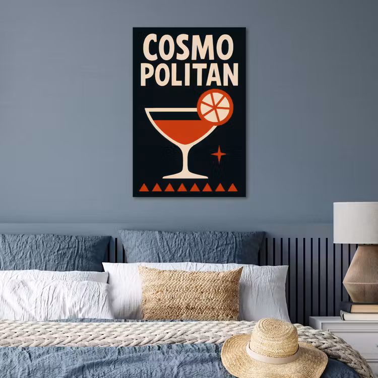 Poster - Cocktail - Zwart - Illustratie — 3