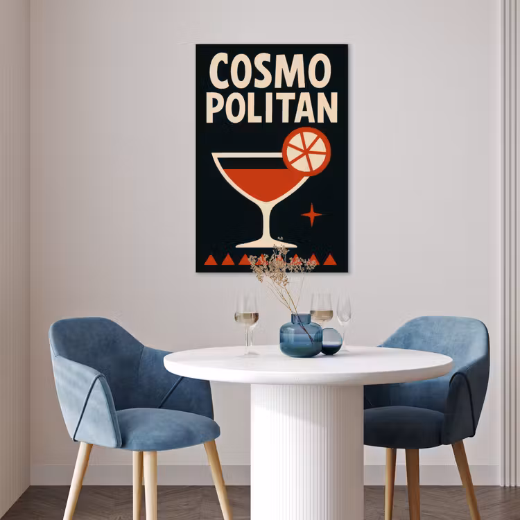Poster - Cocktail - Zwart - Illustratie — 4