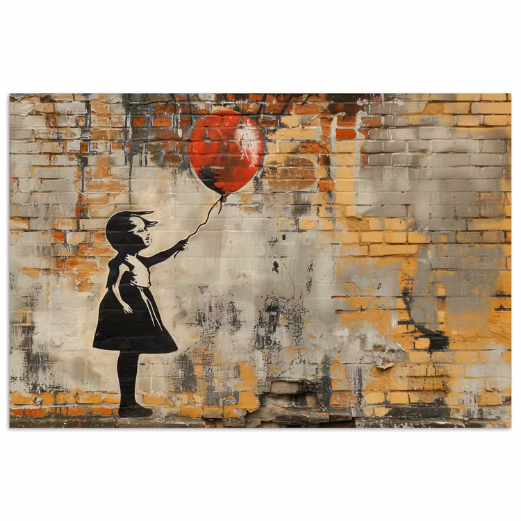 Poster - Graffiti - Banksy - Meisje - Street art — 1