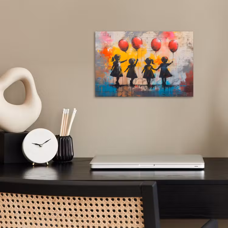 Poster - Graffiti - Kinderen - Street art - Ballon - Banksy — 2