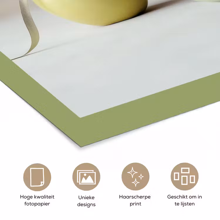 Poster - Groen - Appel - Strikje — 5