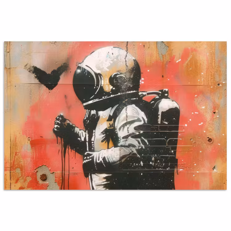 Poster - Graffiti - Astronaut - Street art - Ruimte - Banksy — 1