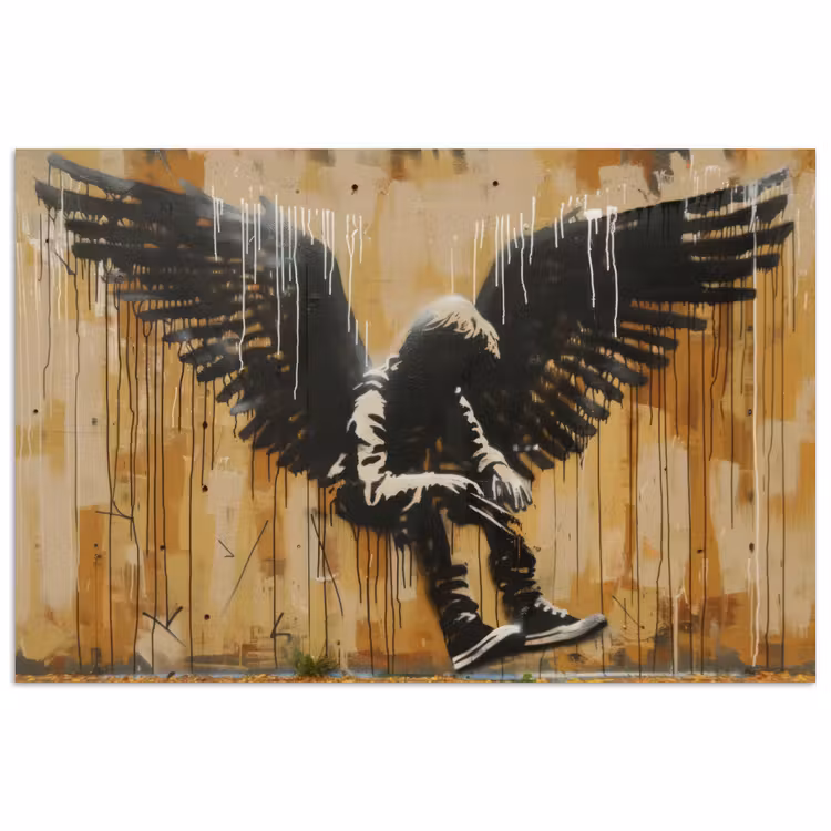 Poster - Graffiti - Kunst - Vleugels - Street art - Banksy — 1