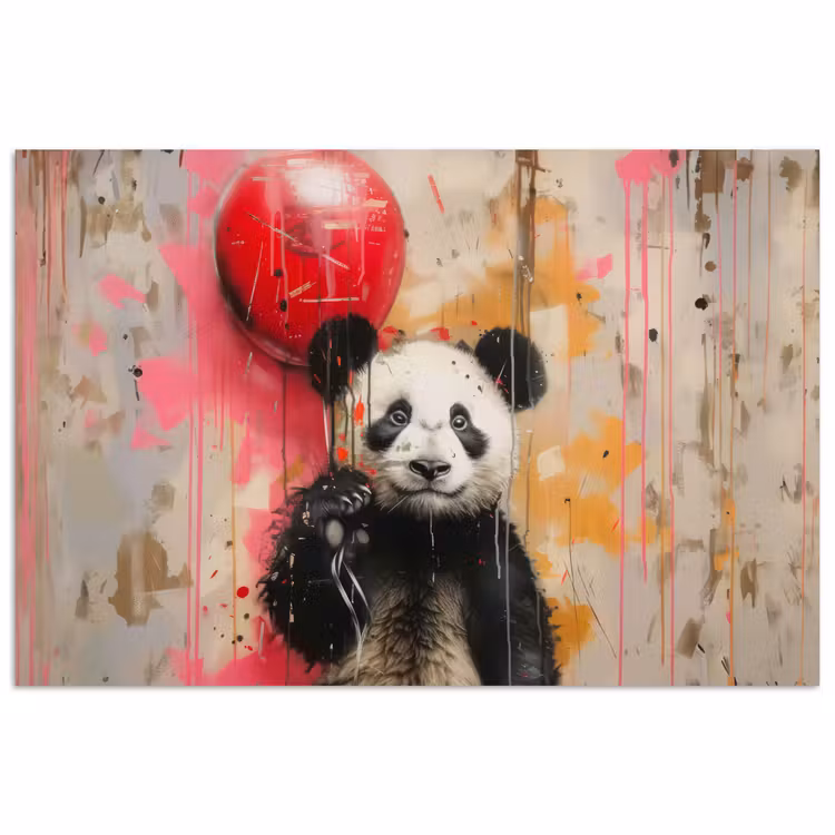Poster - Graffiti - Panda - Ballon - Street art - Banksy — 1
