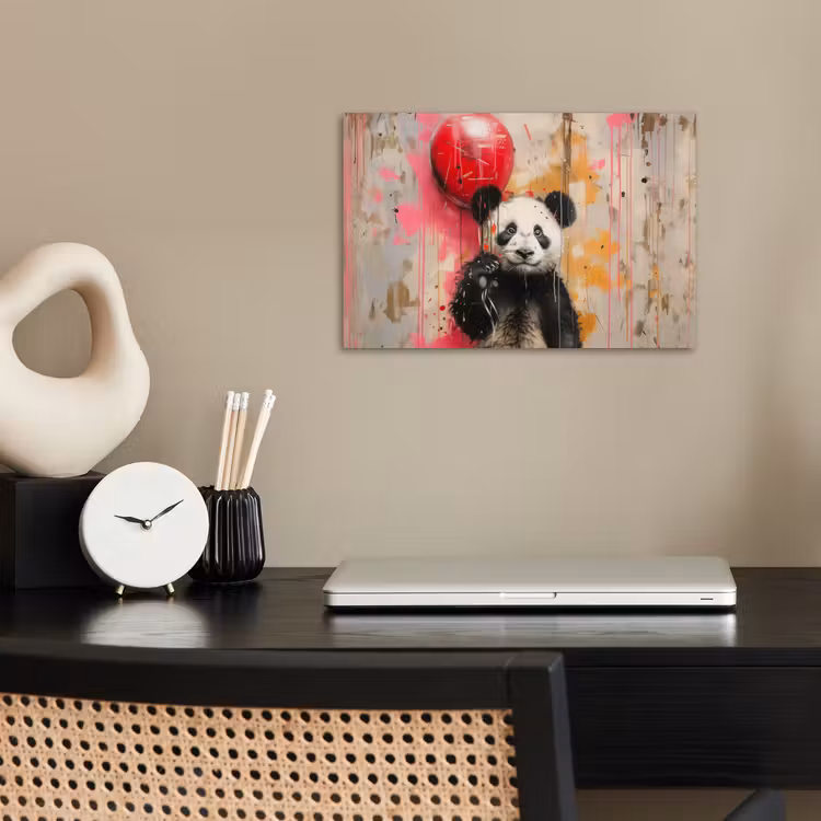 Poster - Graffiti - Panda - Ballon - Street art - Banksy — 2
