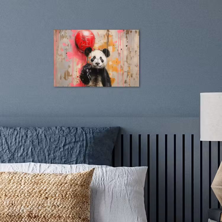 Poster - Graffiti - Panda - Ballon - Street art - Banksy — 3