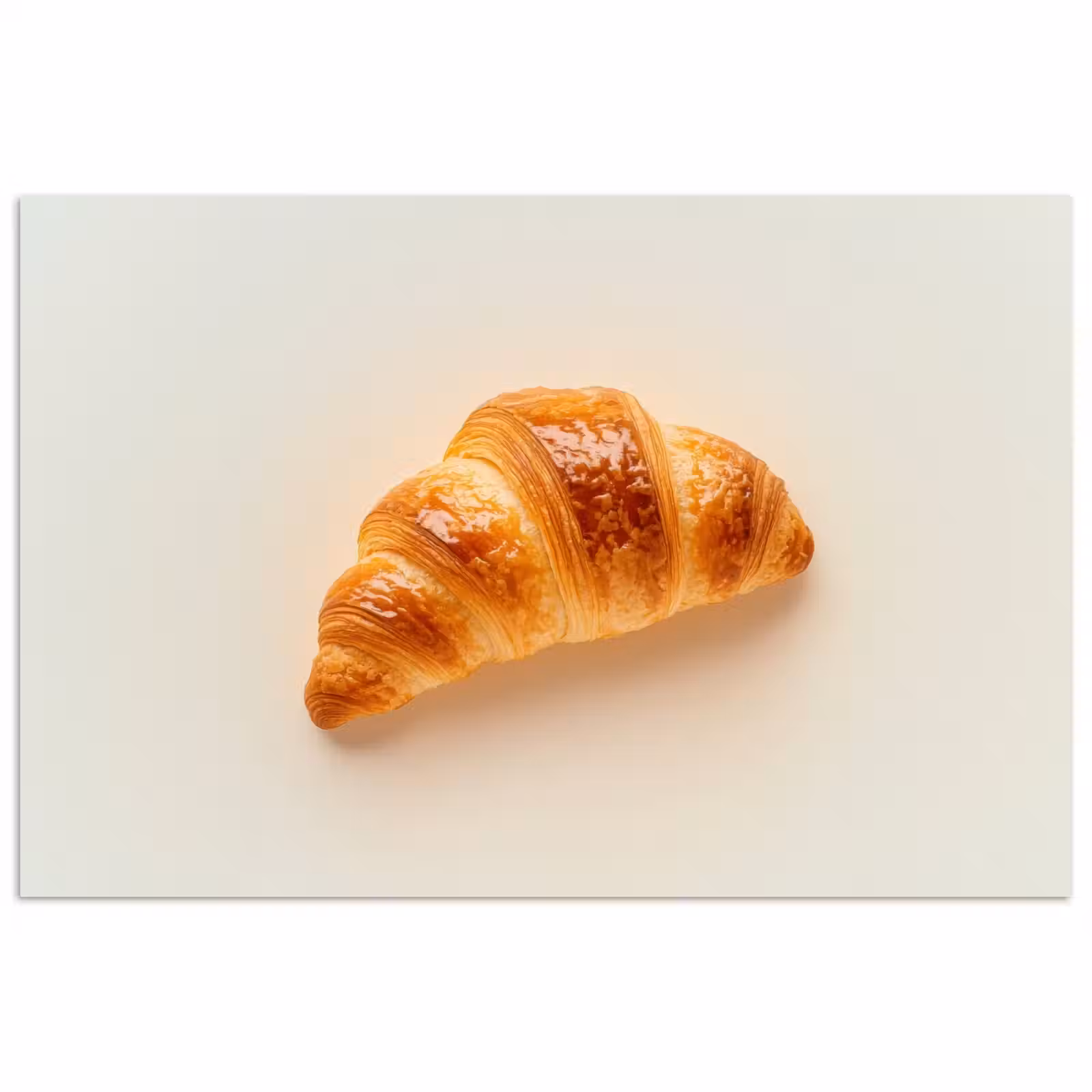 Poster - Croissant - Brood - Beige — 1