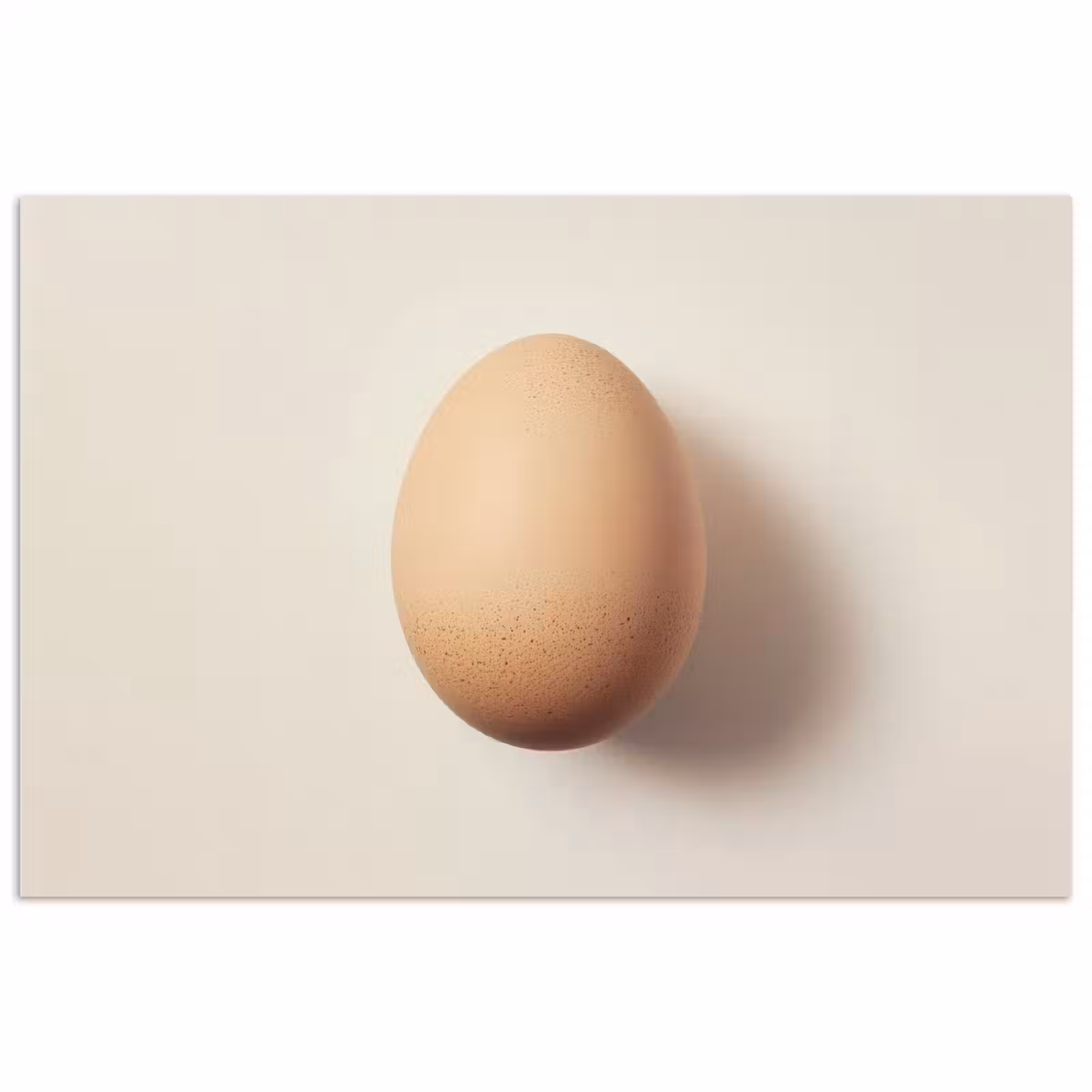 Poster - Ei - Beige - Ovaal - Egaal — 1