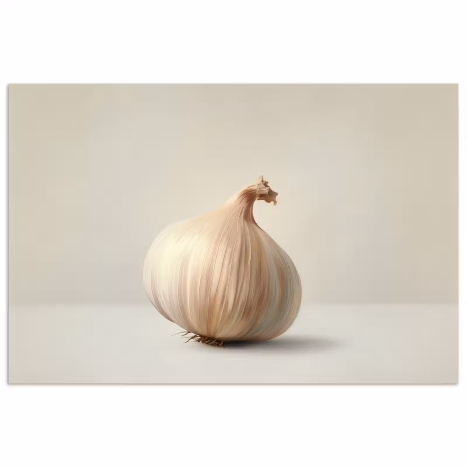 Poster - Knoflook - Natuurlijk - Beige — 1