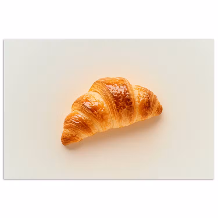 Poster - Croissant - Brood - Beige — 1