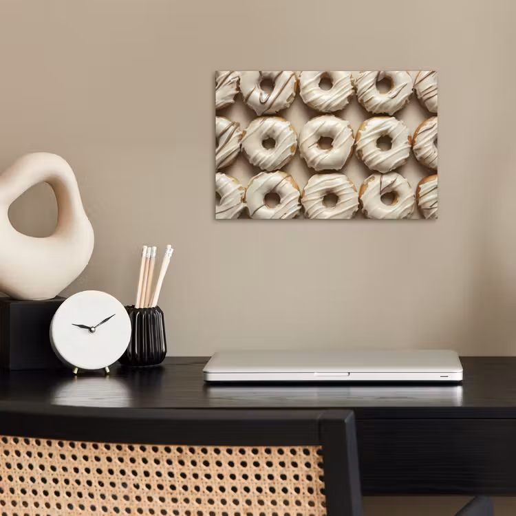 Poster - Donuts - Chocolade - Wit - Beige — 2