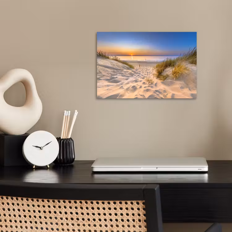 Poster - Duin - Zonsondergang - Horizon - Strand - Gras — 2