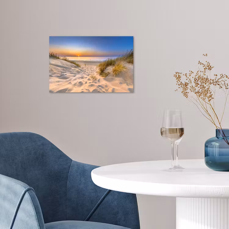 Poster - Duin - Zonsondergang - Horizon - Strand - Gras — 4