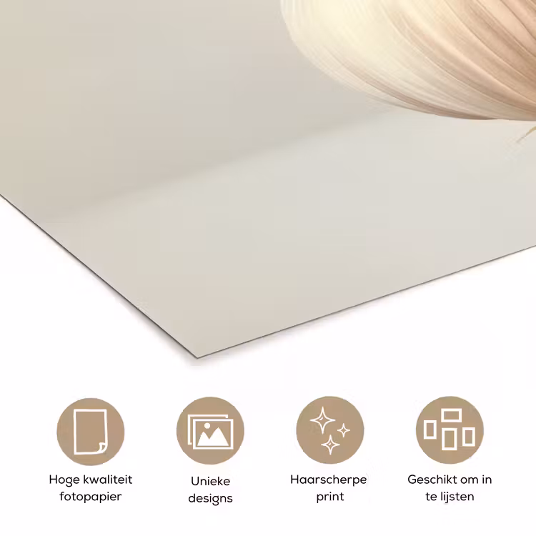 Poster - Knoflook - Natuurlijk - Beige — 5