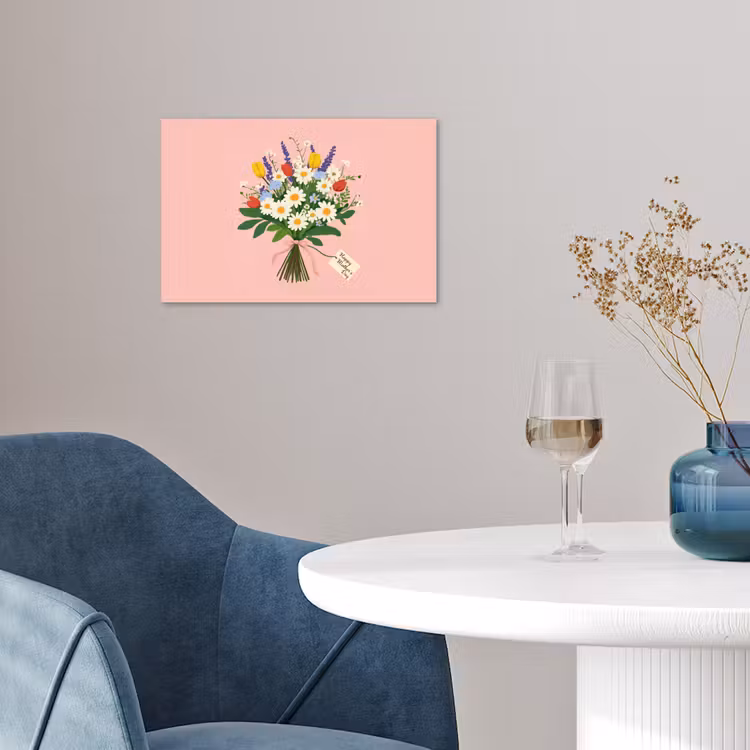 Poster - Bloemen - Lint - Kaartje — 4