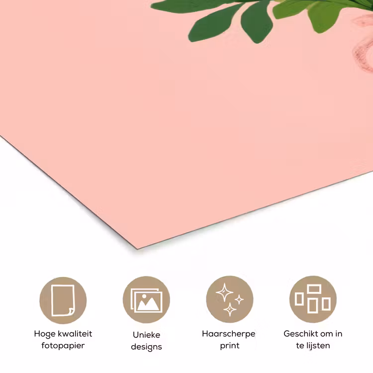 Poster - Bloemen - Lint - Kaartje — 5