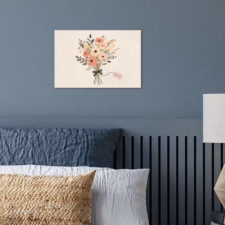 Poster - Bloemen - Quote - Beige - Lint — 3