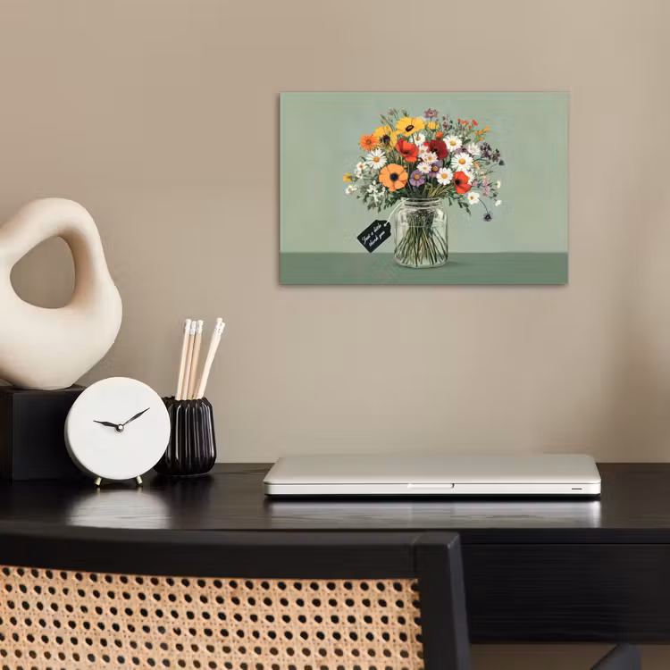 Poster - Bloemen - Vaas - Kaartje — 2