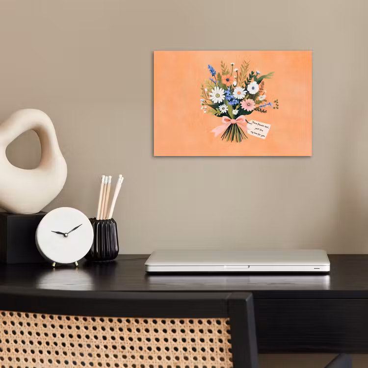 Poster - Boeket - Strikje - Quote — 2