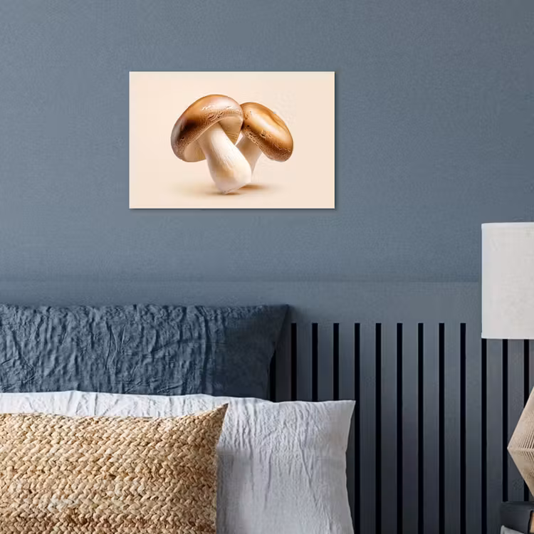 Poster - Champignons - Zacht - Beige — 3