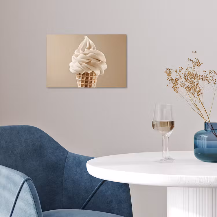 Poster - IJs - Softijs - Romig - Hoorntje - Beige — 4