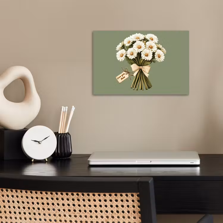 Poster - Lint - Boeket - Groen - Quote — 2