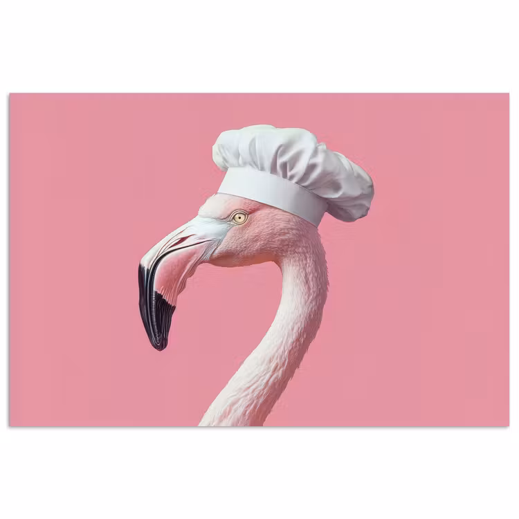 Poster - Flamingo - Roze - Koksmuts - Vogel — 1