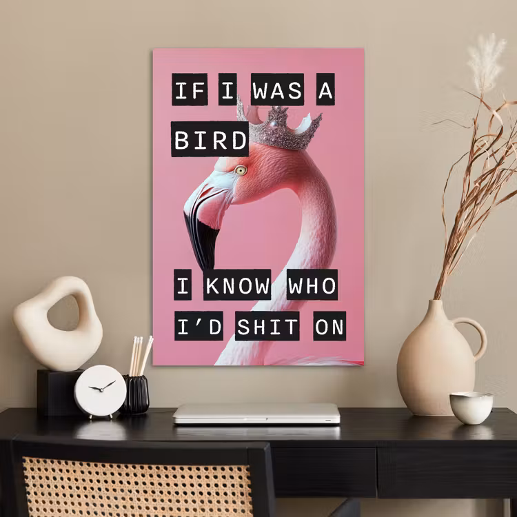 Poster - Flamingo - Roze - Vogel - Decoratie — 2