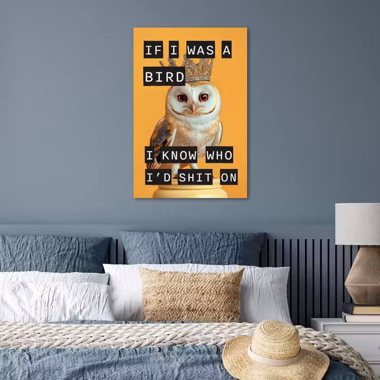 Poster - Geel - Uil - Vogel - Decoratie — 3
