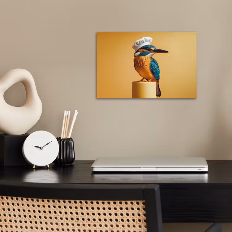 Poster - Ijsvogel - Pilaar - Koksmuts - Vogel — 2