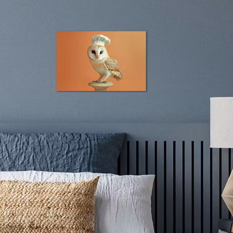 Poster - Kerkuil - Koksmuts - Oranje - Vogel — 3