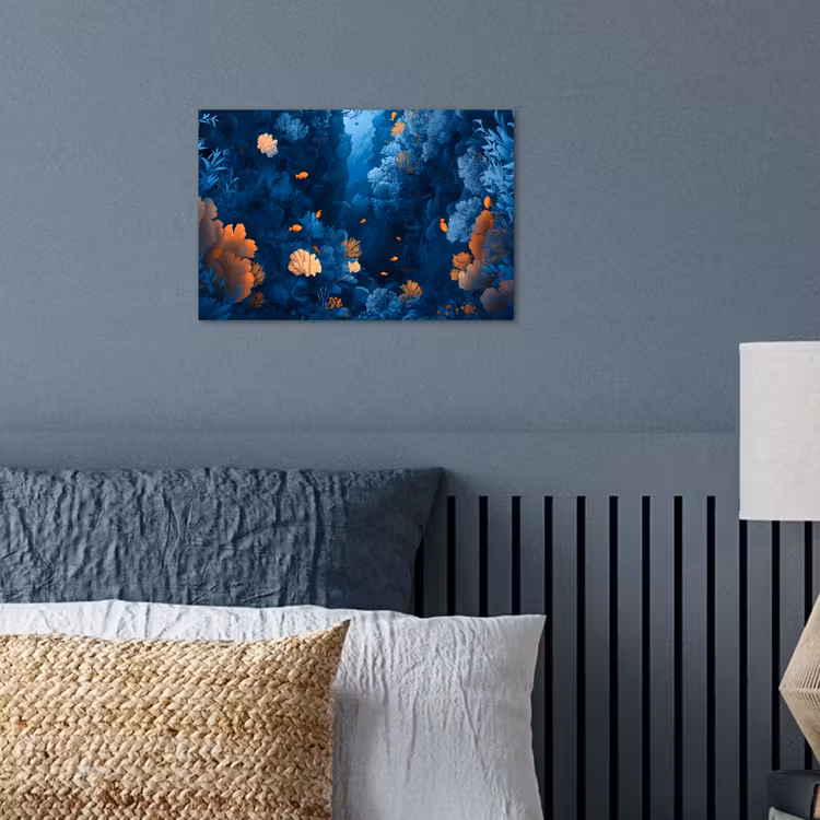 Poster - Koraalrif - Vissen - Oceaan - Blauw — 3