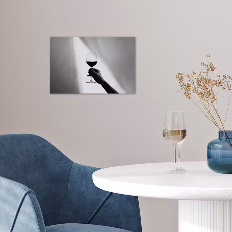 Poster - Lichtinval - Wijn - Rood - Glas — 4