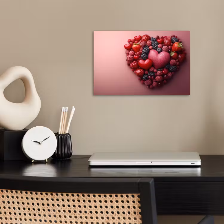 Poster - Fruit - Hartjes - Aardbeien - Frambozen - Bosbessen — 2