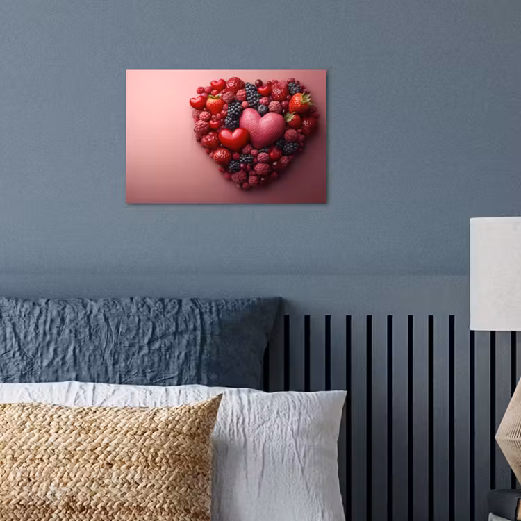 Poster - Fruit - Hartjes - Aardbeien - Frambozen - Bosbessen — 3