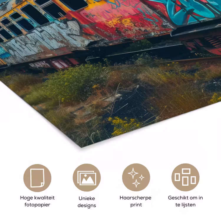 Poster - Graffiti - Trein - Street art - Verlaten — 5