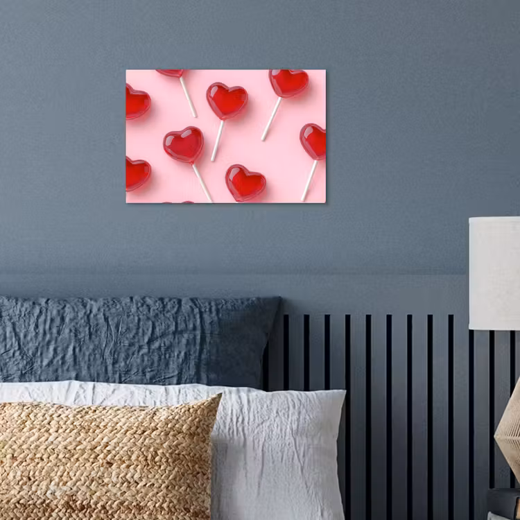 Poster - Lollies - Hartjes - Roze — 3