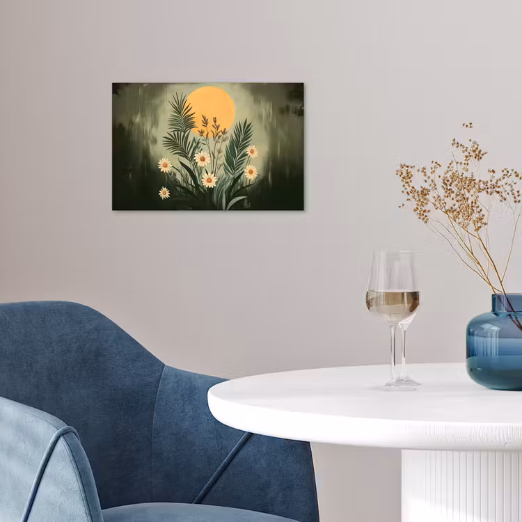 Poster - Bloemen - Bladeren - Zon - Groen — 4
