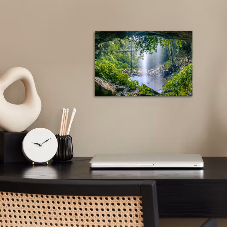 Poster - Jungle - Regenwoud - Water - Waterval - Planten — 2