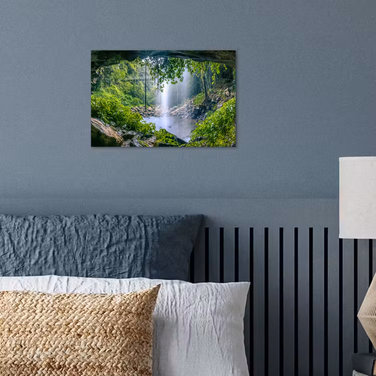 Poster - Jungle - Regenwoud - Water - Waterval - Planten — 3