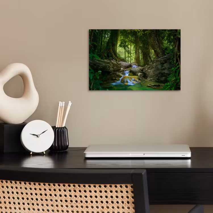 Poster - Jungle - Stenen - Water - Natuur - Planten — 2
