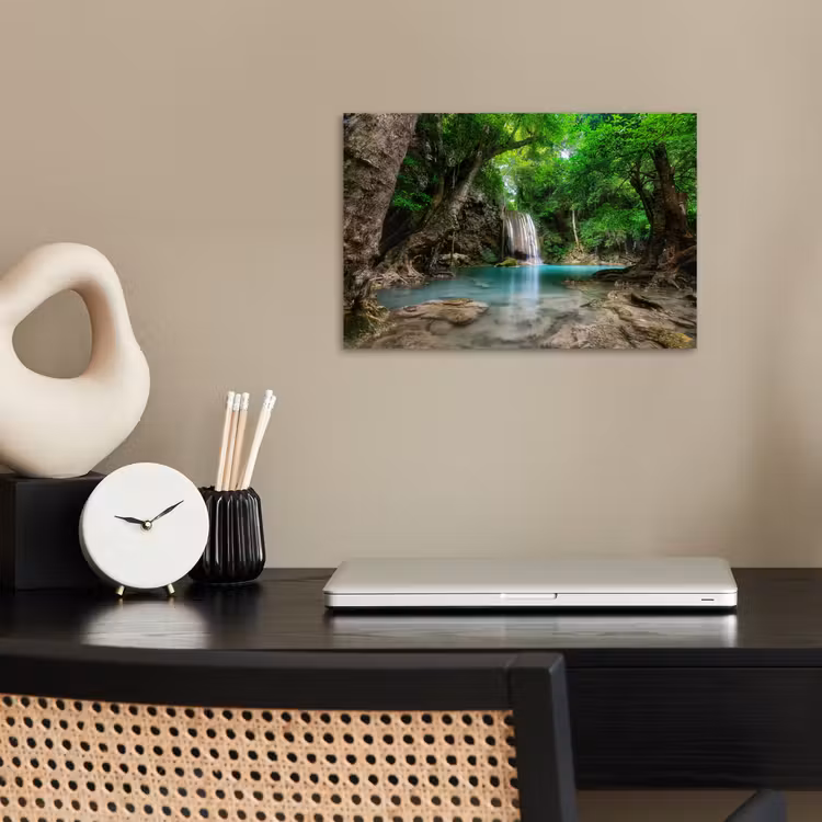 Poster - Jungle - Waterval - Planten - Water - Natuur — 2