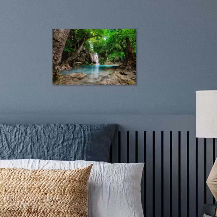 Poster - Jungle - Waterval - Planten - Water - Natuur — 3