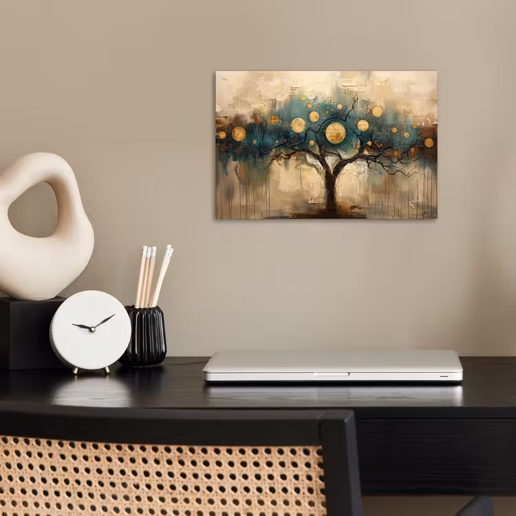 Poster - Boom - Kunst - Maan - Watercolor — 2