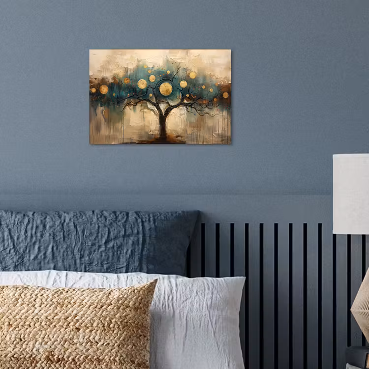 Poster - Boom - Kunst - Maan - Watercolor — 3