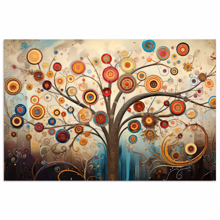 Poster - Boom - Tree of life - Kleur — 1
